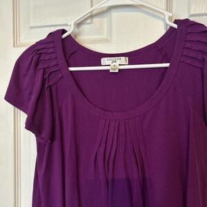 Uniform JPR Purple Short Sleeve Top